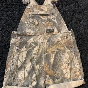 Custom Camo Overalls Shorts
